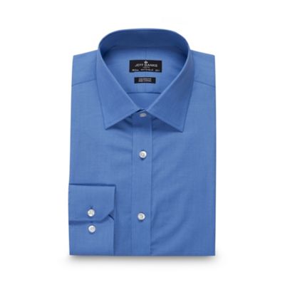 Jeff Banks Big and tall designer blue tailored fit shirt